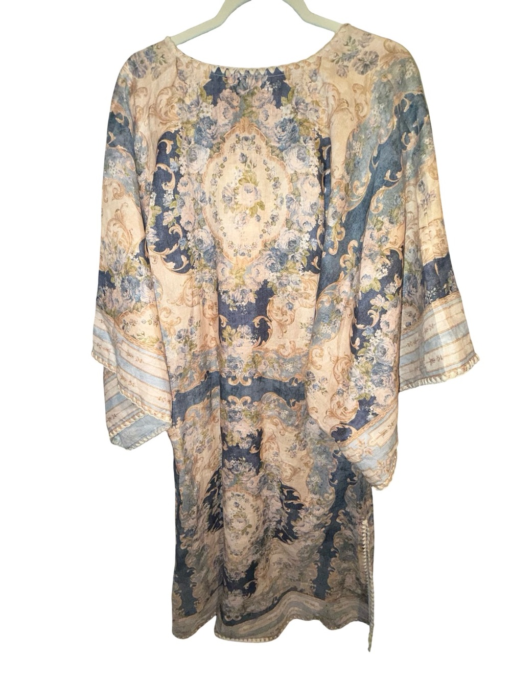 Zimmermann August Kaftan Midi Dress in Linen - Picture 6 of 11
